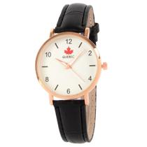 Relógio Feminino Pulseira de Couro Original Quebec Minimalista