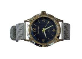 Relogio Feminino Pulseira Preto Dourado a Quartzo-N
