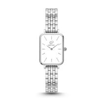 Relógio Feminino Quadrado Delicado Elegante Prata New Port