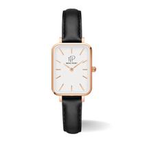 Relógio Feminino Quadrado Delicado Pulseira de Couro New Port Rosé Relógio Feminino Quadrado Delicado Pulseira de Couro New Port Rosé