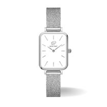 Relógio Feminino Quadrado Prata Elegante Casual Analógico New Port