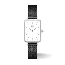 Relógio Feminino Quadrado prata Vermont Black Silver minimalista New Port Relógio Feminino Quadrado prata Vermont Black Silver minimalista New Port