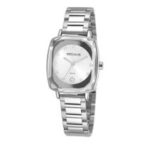 Relógio Feminino Quadrado Vidro Facetado Prata - Seculus Relógio Feminino Quadrado Vidro Facetado Prata - Seculus