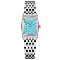 Relógio feminino quartzo design fino elegante com strass em aço inoxidavel impermavel