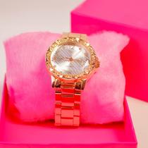 Relógio Feminino Rosa Com caixa e Nota Fiscal - Quartz