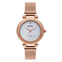 Relogio Feminino Rose Mostrador Madrepérola Com Pedra Orient