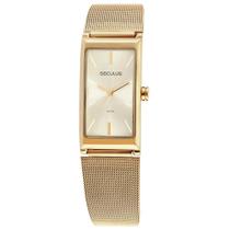 Relógio Feminino Seculus 77144LPSVDS1 Retangular Dourado Relógio Feminino Seculus 77144LPSVDS1 Retangular Dourado