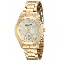 Relógio Feminino Seculus Analógico Fashion Dourado 23522LPSVDA1