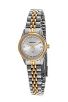 Relogio Feminino Seculus Bicolor Pequeno Strass 44052Lpsvba2