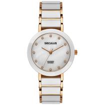 Relógio Feminino Seculus Cerâmica Safira 77228LPSVRQ3 Relógio Feminino Seculus Cerâmica Safira 77228LPSVRQ3