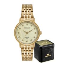 Relógio Feminino Seculus Dourado de Pulso Resistente