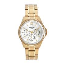 Relógio Feminino Seculus Multifunction Dourado À Prova D'água 50M 44144LPSVDS2