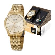 Relógio Feminino Seculus Profissões Enfermagem Dourado À Prova D'água 50M 20943LPSKDS1K1