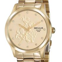 Relogio Feminino Seculus São Jorge Kit 35019Lpskda1K1 Relogio Feminino Seculus São Jorge Kit 35019Lpskda1K1