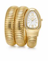 Relógio Feminino Serpente Cobra Dourado Strass Luxo Presente Relógio Feminino Serpente Cobra Dourado Strass Luxo Presente