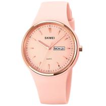 Relógio feminino SKMEI L1747, pulseira de silicone, quartzo, analógico