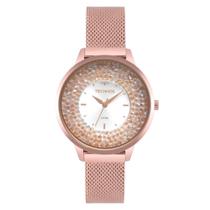 Relógio Feminino Technos Crystal 2035MQB/5K 38mm Aço Rosê