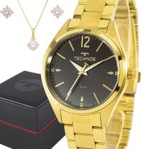 Relógio Feminino Technos Dourado Original Prova D'água