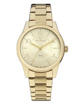 Relogio Feminino Technos dourado pequeno classico a prova dagua inox 2035MNIS/4X