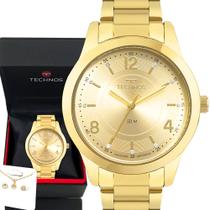 Relógio Feminino Technos Dourado Prova Dágua Top Original - Lebrave Relógio Feminino Technos Dourado Prova Dágua Top Original - Lebrave