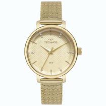 Relógio Feminino Technos Dourado Pulseira Mesh 2036MTC/1D