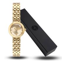 Relógio Feminino Technos Mini Dourado Aço Inox Original NF