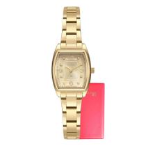 Relógio Feminino Technos Mini Dourado Quadrado 2035MXP/1D