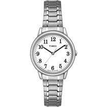 Relógio Feminino Timex Easy Reader - Pulseira de Aço Inoxidável Prata