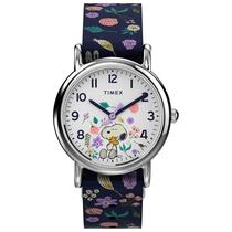 Relógio feminino Timex Peanuts Weekender Snoopy Woodstock 31 mm