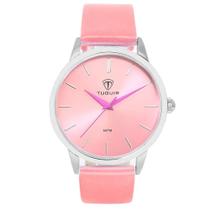 Relógio Feminino Tuguir Analógico TG106 Rosa e Prata