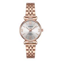Relógio Feminino Vinanzi Minsk Elegante em Aço Inox, Resistente à Água, Analógico, Quartzo, Acompanha Pulseira e Caixa de Brinde Relógio Feminino Vinanzi Minsk Elegante em Aço Inox, Resistente à Água, Analógico, Quartzo, Acompanha Pulseira e Caixa de Brinde