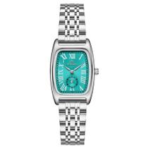 relógio feminino vintage pulseira em aço mostrador elegante casual à prova dagua