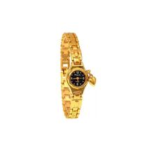 Relógio Fino Feminino Aço Inoxidável Chaoyada Com Pingente Dourado