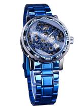 Relógio FORSINING Retro Steampunk Skeleton Mechanical Masculino