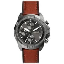 Relógio Fossil Bronson Masculino Grafite Pulseira em Couro FS5855/0CN