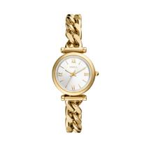 Relogio Fossil Carlie Mini ES5329 Dourado em Aço Inoxidável 28 mm Relogio Fossil Carlie Mini ES5329 Dourado em Aço Inoxidável 28 mm