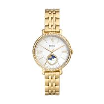 Relógio Fossil ES5167 Jacqueline feminino dourado 36 mm Moonphase