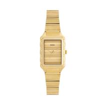 Relógio Fossil ES5304 feminino dourado em aço inoxidável 23 mm