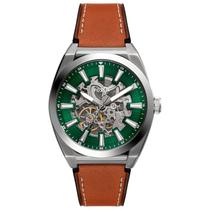 Relógio Fossil Everett Masculino Aço Pulseira em Couro ME3261/0VN