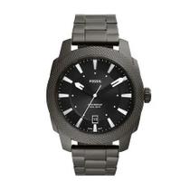 Relógio Fossil Masculino Machine Grafite - Grafite com Mostrador Preto