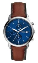 Relógio Fossil Masculino Minimalist Chrono Prata FS5850/0AN