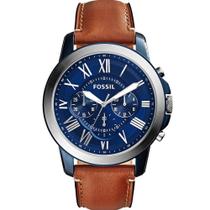 Relógio Fossil Masculino Ref: Fs5151/0an Cronógrafo Azul