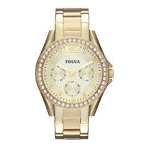 Relógio Fossil Riley ES3203 de quartzo para mulheres em aço inoxidável