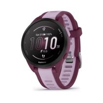 Relógio Garmin Forerunner 165 Music Cereja/ Lilás WW Monitor Cardíaco de Pulso e GPS 1ANO GARANTIA GARMIN