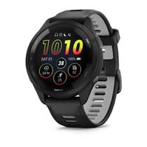 Relógio Garmin Forerunner 265 Music Preto com Monitor Cardíaco de Pulso e GPS