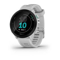 Relógio Garmin Forerunner 55 Branco EU Monitor Cardíaco de Pulso com GPS