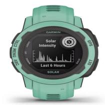 Relógio Garmin Instinct 2S Solar Verde com Monitor Cardíaco de Pulso e GPS