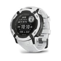 Relógio Garmin Instinct 2X Solar Branco com Monitor Cardíaco de Pulso e GPS