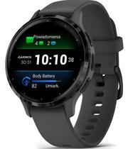 Relógio.Garmin.Venu 3s Caixa de 41mm Grafite Pulseira Silicone Grafite 41mm