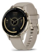 Relógio.Garmin.Venu 3s Cinza Dourado Bege Mesh Cinza 41mm